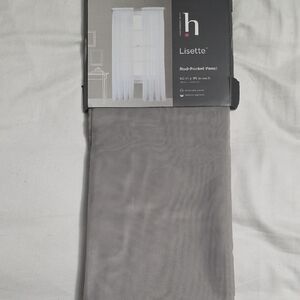 LISETTE Elegant Gray Rod-Pocket Panel